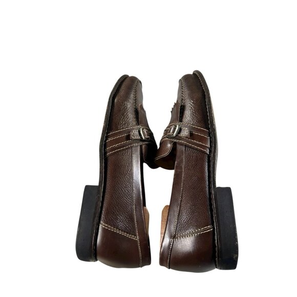 Johnston & Murphy Mens 10.5 M Brown Leather Slip On Tassel Dress Loafers - Picture 4 of 9